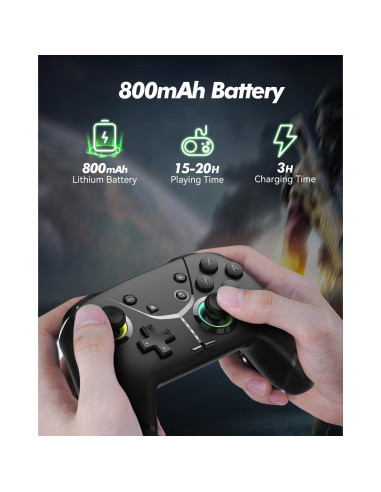 Controlador Inalámbrico GMBACK para Nintendo Switch y PC