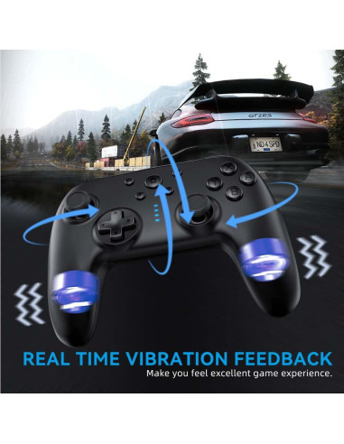 Controlador Inalámbrico ShanWan para Switch OLED, Turbo Ajustable