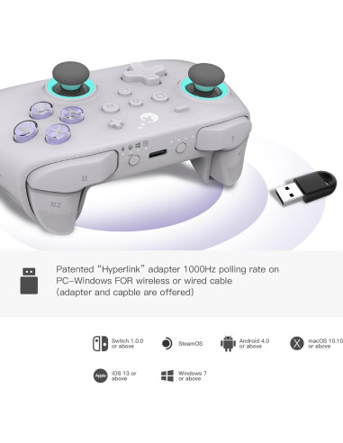 Controlador Inalámbrico GuliKit KK3 Max para Switch y PC