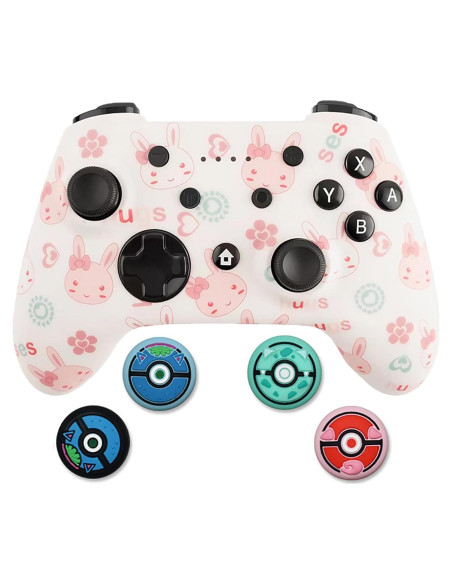 Controlador Inalámbrico SHUTTLECOCK para Switch y PC - Rosa