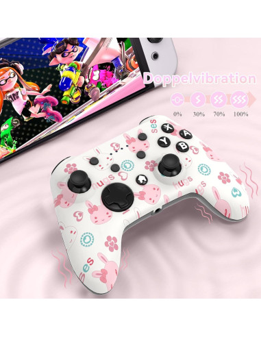 Controlador Inalámbrico SHUTTLECOCK para Switch y PC - Rosa