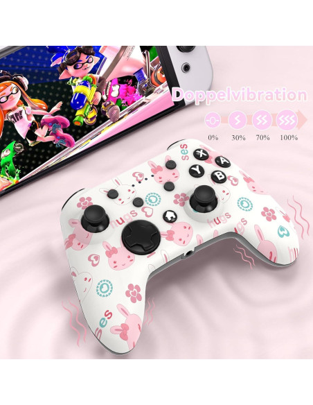 Controlador Inalámbrico SHUTTLECOCK para Switch y PC - Rosa