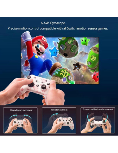 Controlador Inalámbrico SHUTTLECOCK para Switch y PC - Rosa