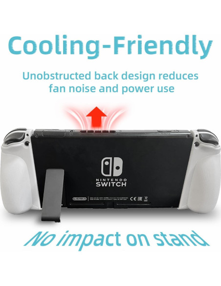 Agarre y tapas de pulgar MystiForge para Nintendo Switch