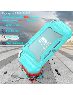 Funda Protectora Feerne para Nintendo Switch Lite Turquesa 2