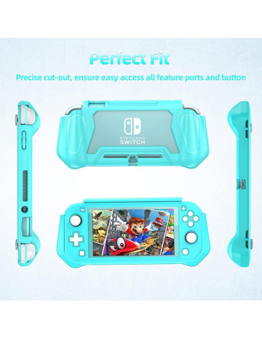 Funda Protectora Feerne para Nintendo Switch Lite Turquesa