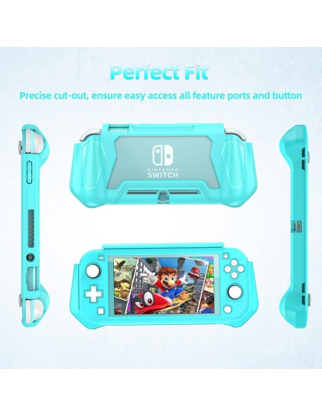 Funda Protectora Feerne para Nintendo Switch Lite Turquesa