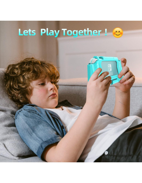 Funda Protectora Feerne para Nintendo Switch Lite Turquesa