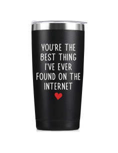 Taza Aislada 20oz WOELIVE Negra - Eres la Mejor Cosa