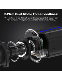 Volante de Fuerza PXN V99 para PC, PS4, Xbox - 3.2Nm 2