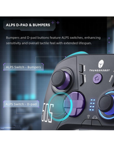 Controlador Inalámbrico Thunderobot G50S 1000Hz para PC y Switch