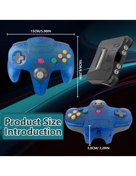 Controlador YYU Classic 64 para Nintendo 64 - 2 piezas Controlador YYU Classic 64 para Nintendo 64 - 2 piezas