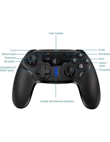 Controlador Inalámbrico USonline911 para Nintendo Switch y PC