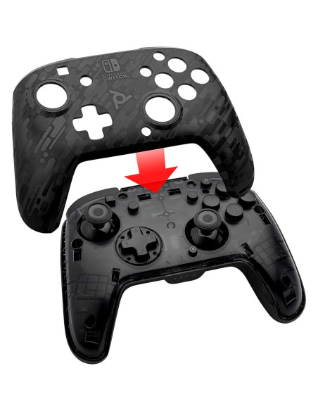 Controlador Inalámbrico PDP Gaming Faceoff Deluxe Camuflaje Negro