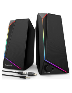 Altavoces LENRUE 1059 USB-C con Sonido Estéreo y Auriculares