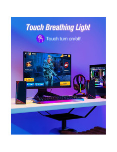 Altavoces LENRUE 1059 USB-C con Sonido Estéreo y Auriculares 2