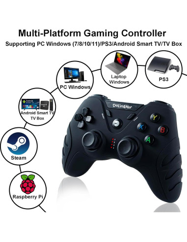 Controlador Inalámbrico DuLingKer PS3 y PC con Vibración