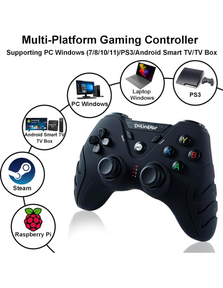 Controlador Inalámbrico DuLingKer PS3 y PC con Vibración