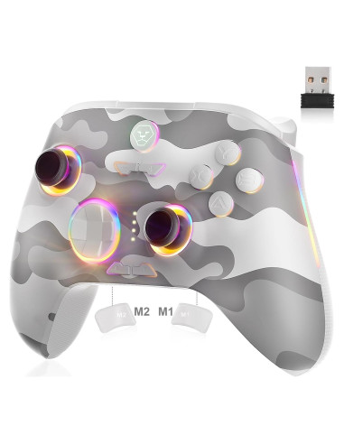 Controlador Inalámbrico HQFYH para PC y Switch con RGB