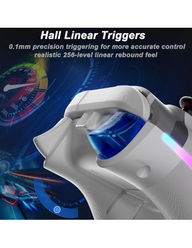 Controlador Inalámbrico HQFYH para PC y Switch con RGB