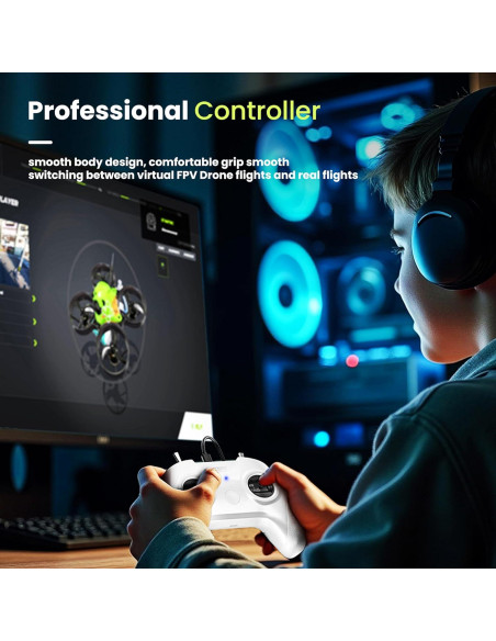 Controlador Remoto STARDRONE S8 para Simulador de Drones FPV