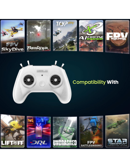 Controlador Remoto STARDRONE S8 para Simulador de Drones FPV