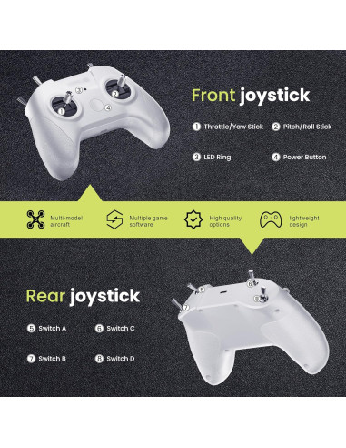 Controlador Remoto STARDRONE S8 para Simulador de Drones FPV