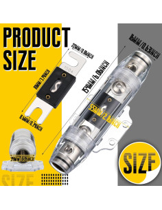 Portafusibles ANL Tondiamo 150A con Llave Hexagonal - 2 Pcs 2