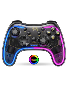 Controlador Pro Gammeefy para Switch con LED RGB y Turbo