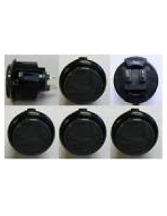 Botones de Arcade Sanwa OBSF-30 Negro/Gris 6 Pcs 30mm