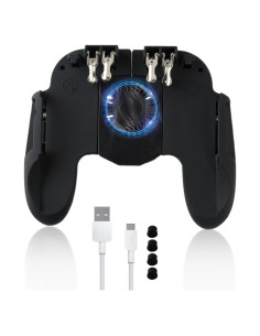 Controlador de Juegos Hevituwhe con Ventilador y Soporte para Móvil