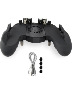 Controlador de Juegos Hevituwhe con Ventilador y Soporte para Móvil 2