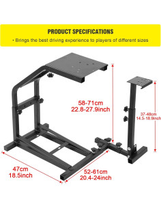Soporte de Volante Ajustable Likeem para Logitech G25 G27 G29 2