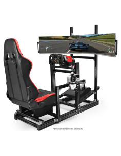 Soporte Simulador de Carreras Anman Triple Monitor Ajustable