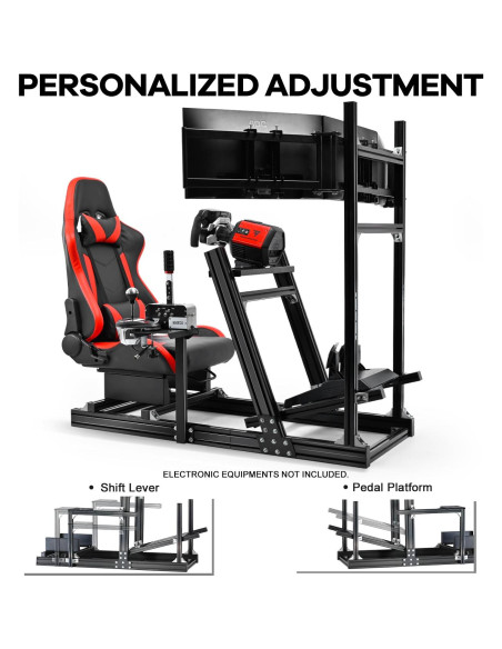 Soporte Simulador de Carreras Anman Triple Monitor Ajustable