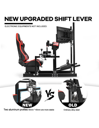 Soporte Simulador de Carreras Anman Triple Monitor Ajustable