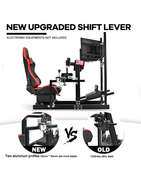 Soporte Simulador de Carreras Anman Triple Monitor Ajustable