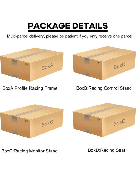 Soporte Simulador de Carreras Anman Triple Monitor Ajustable