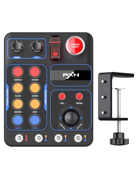 Caja de Botones de Carreras PXN CB1 30 Botones RGB PC