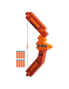 Arco Lanzador de Dardos Nerf Minecraft con 8 Dardos N1