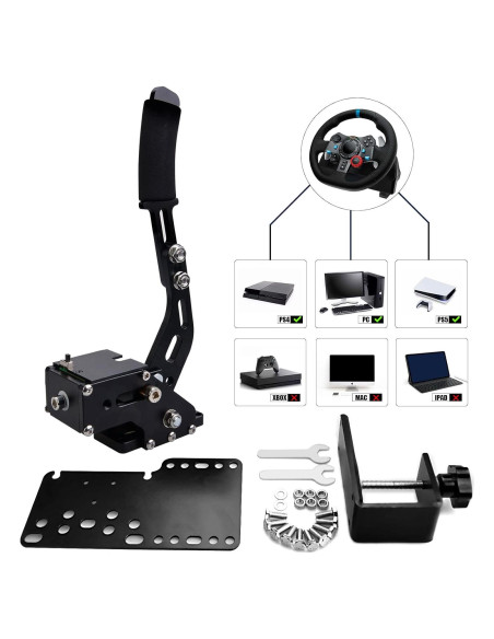 Freno de Mano USB CNRAQR para PS4/PS5 y PC 16-Bit