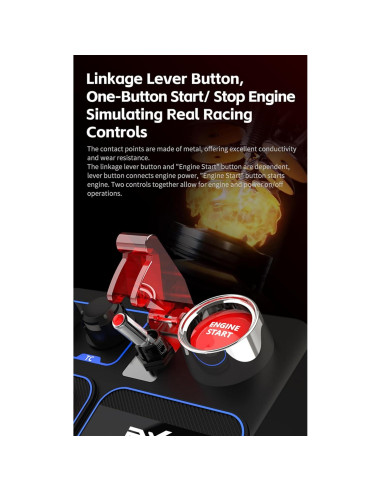 Caja de Botones de Carreras PXN CB1 30 Botones RGB PC