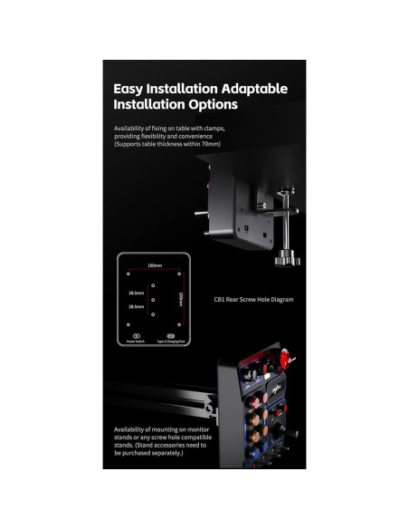 Caja de Botones de Carreras PXN CB1 30 Botones RGB PC