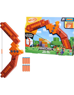 Arco Lanzador de Dardos Nerf Minecraft con 8 Dardos N1 2