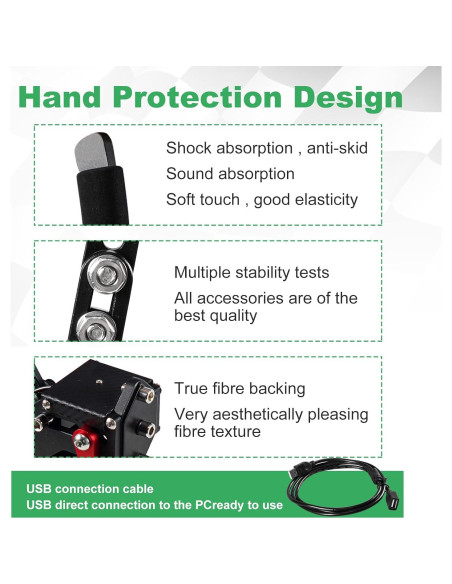 Freno de Mano USB YESHMA para G29 PS4/PS5 + PC 64 bits