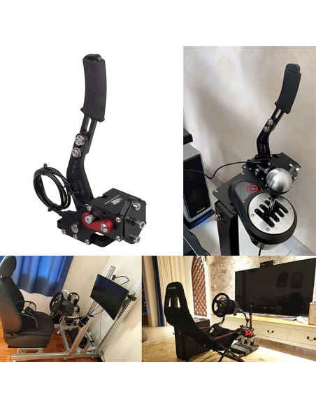 Freno de Mano USB CNRAQR HB-03A-BK para Juegos PC