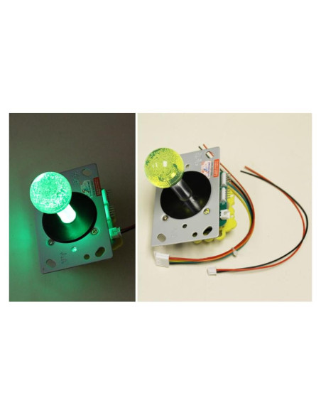 Joystick de Arcade RetroArcade LED Iluminado 8/4 Vías Verde