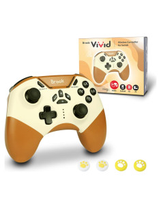 Controlador Inalámbrico Brook Vivid para Switch y PC - Sol