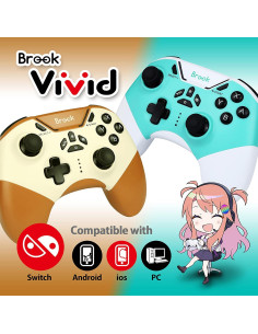 Controlador Inalámbrico Brook Vivid para Switch y PC - Sol 2
