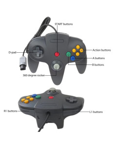 Controlador YYU para Nintendo 64 2-Pack Clásico Conectado 2
